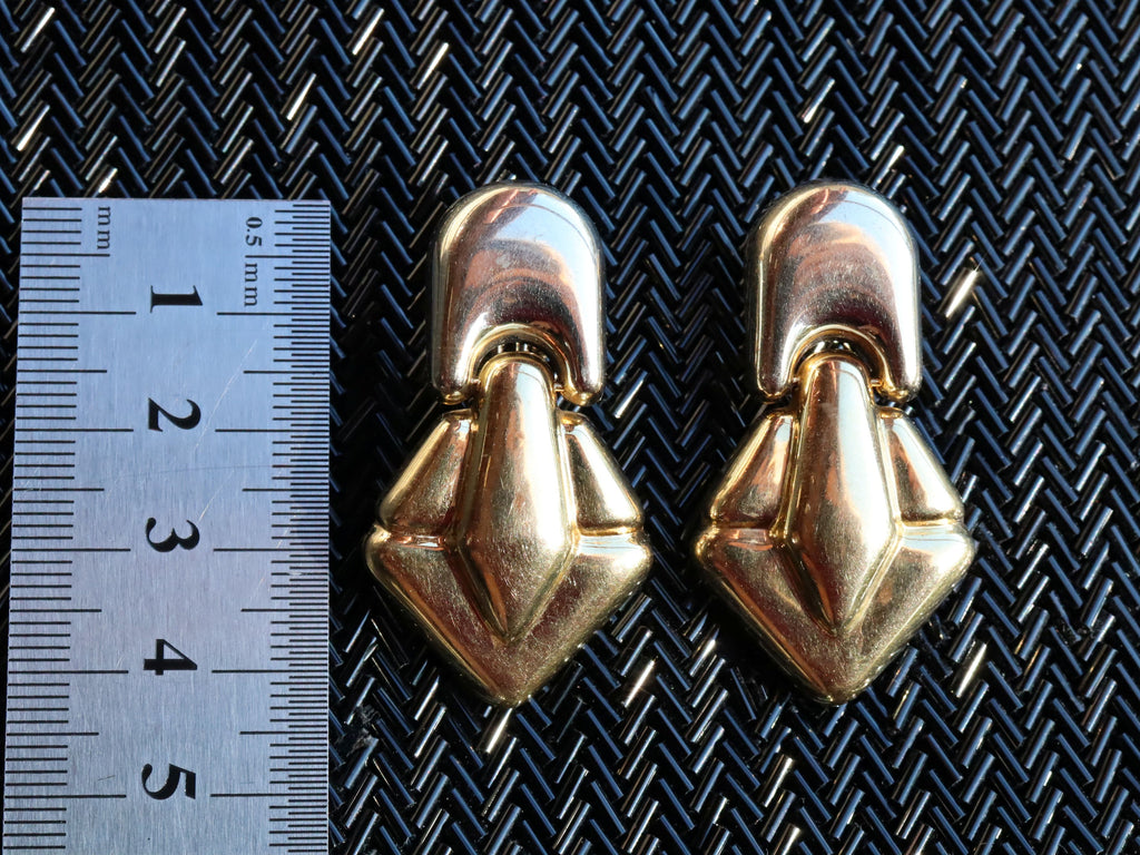 18ct Earrings in the Style of Dali