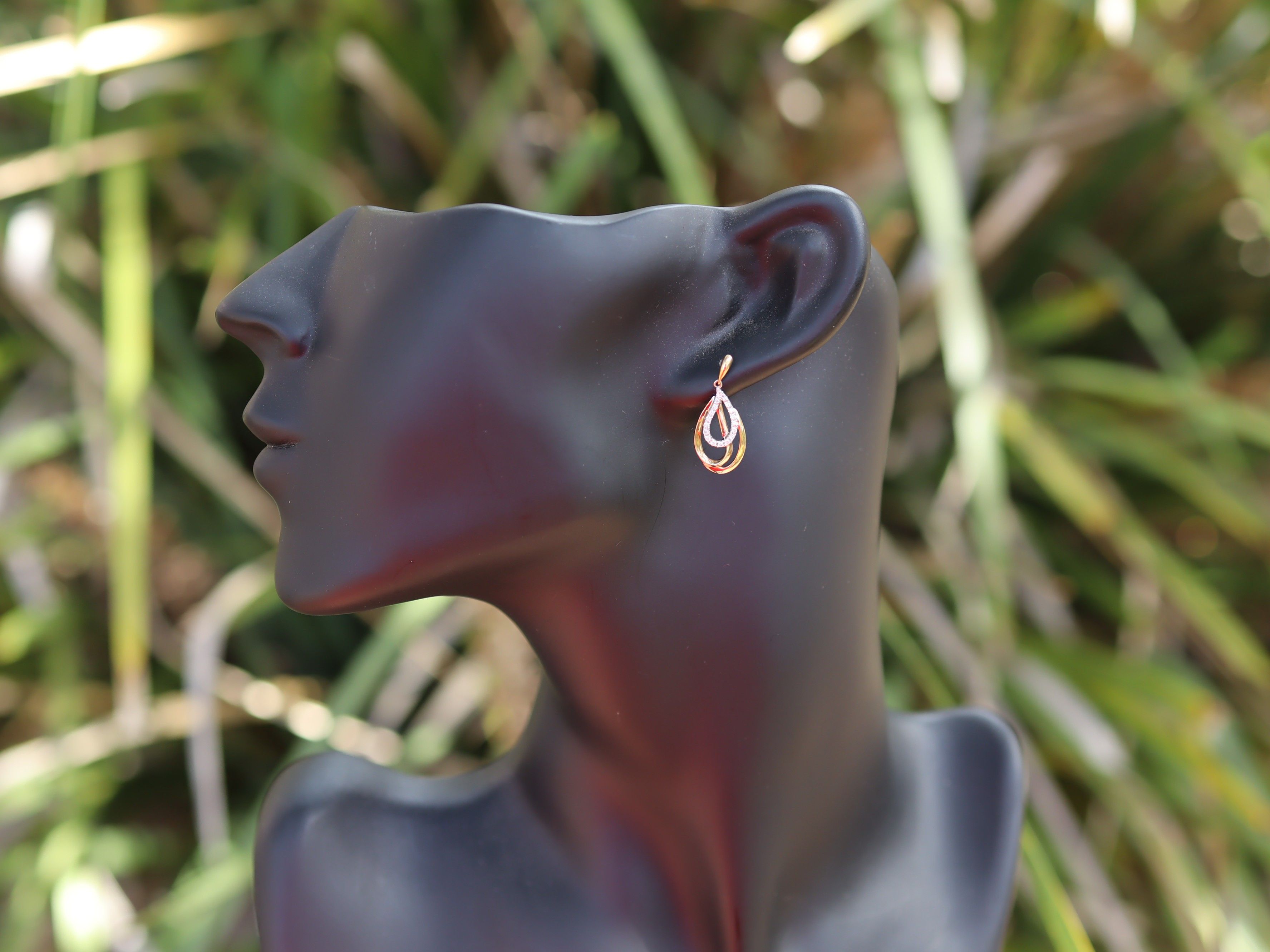 Diamond Tear Drop Earrings in 9ct Gold