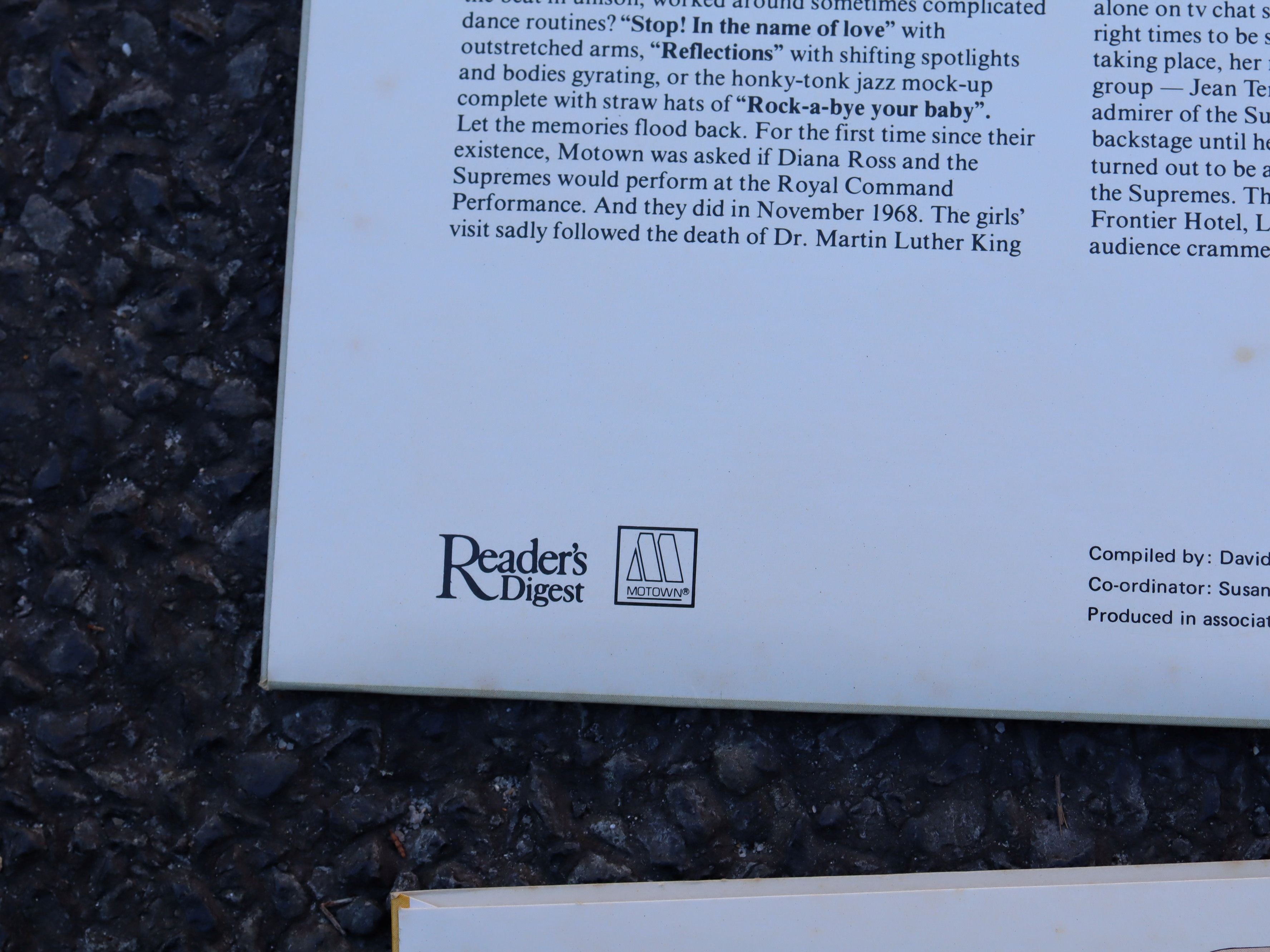 Diana Ross and the Supremes Reader's Digest Boxed Set of 6 LPs