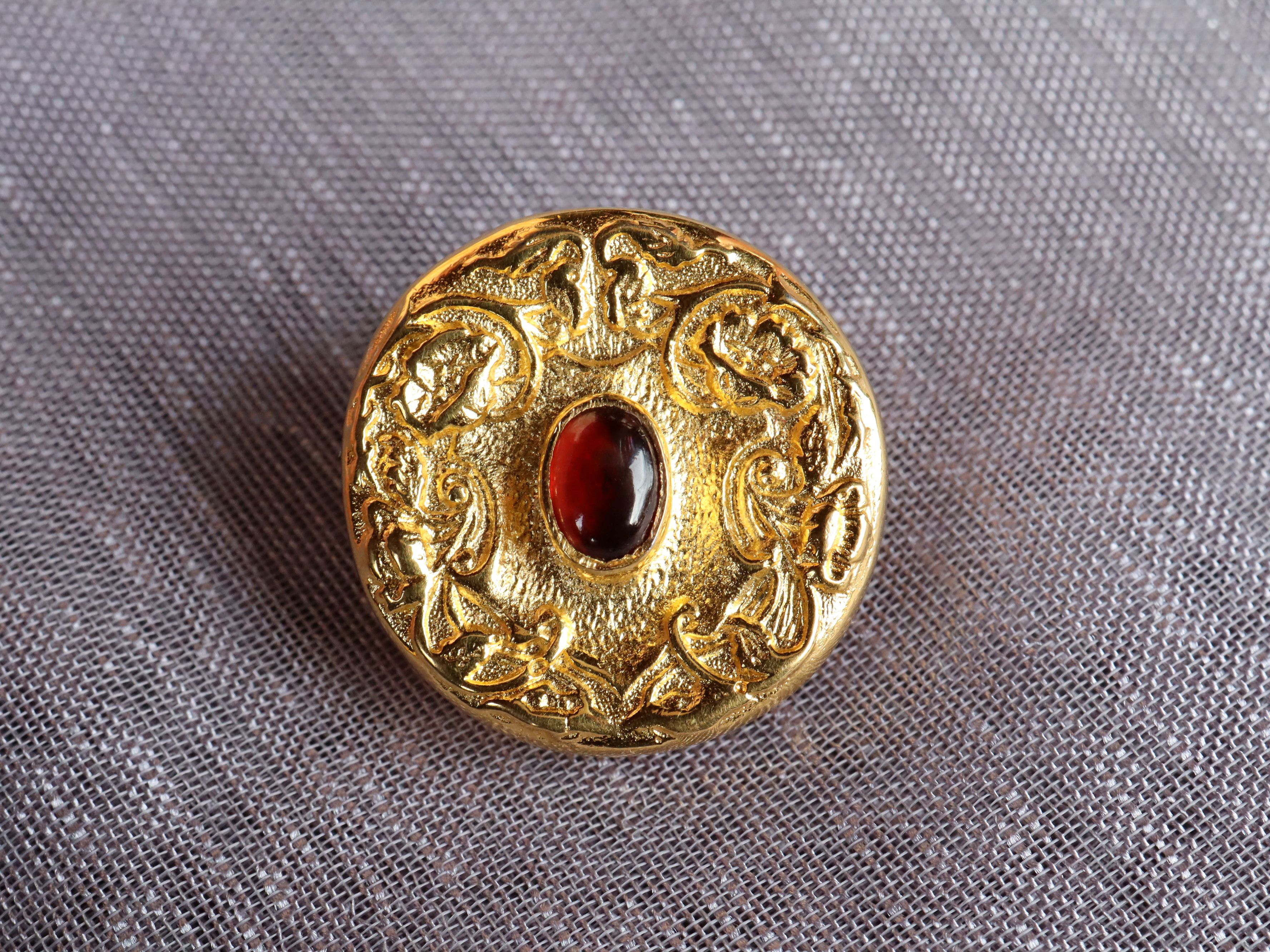 Garnet Earrings in 14ct Gold Plate