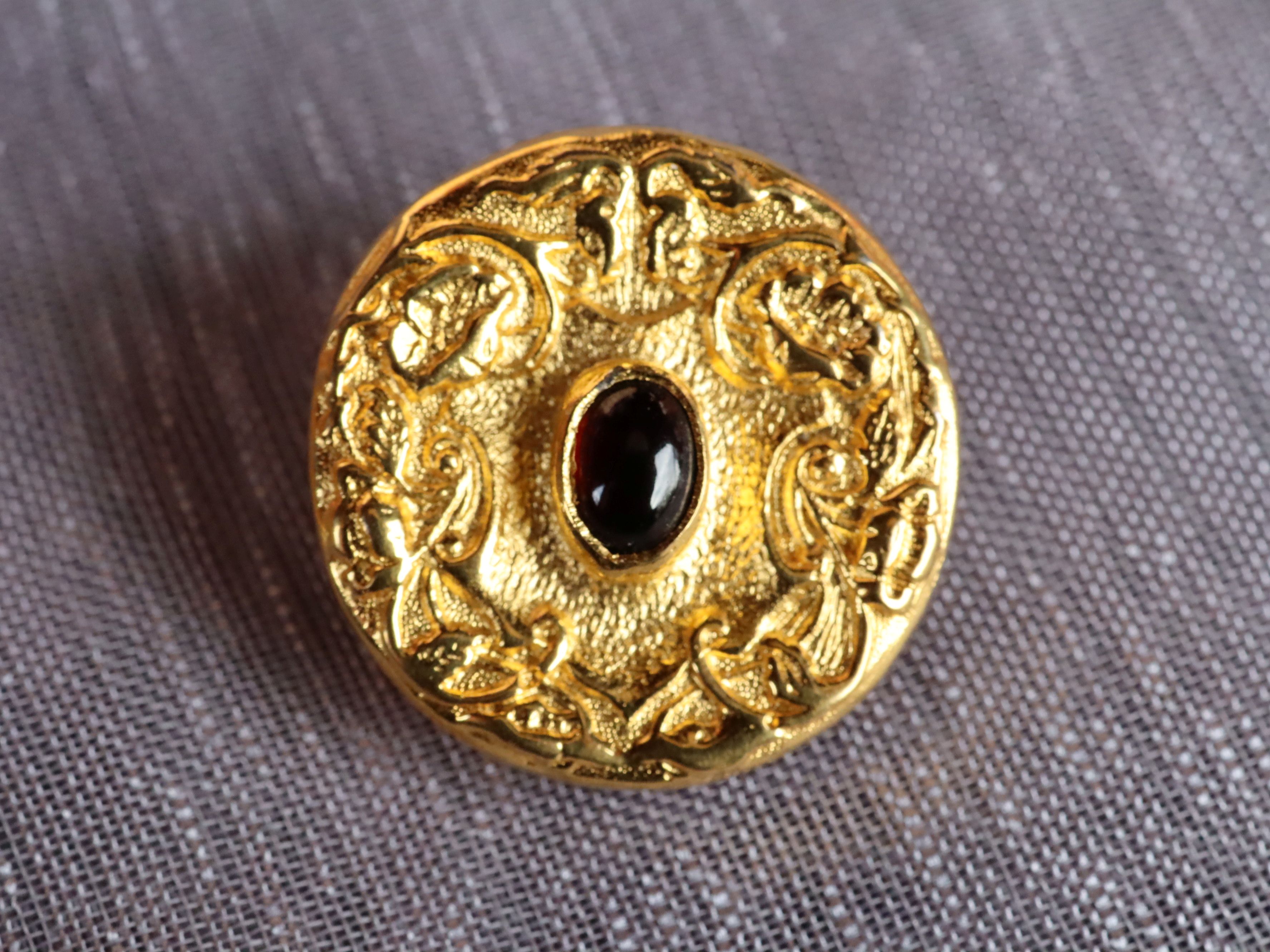 Garnet Earrings in 14ct Gold Plate