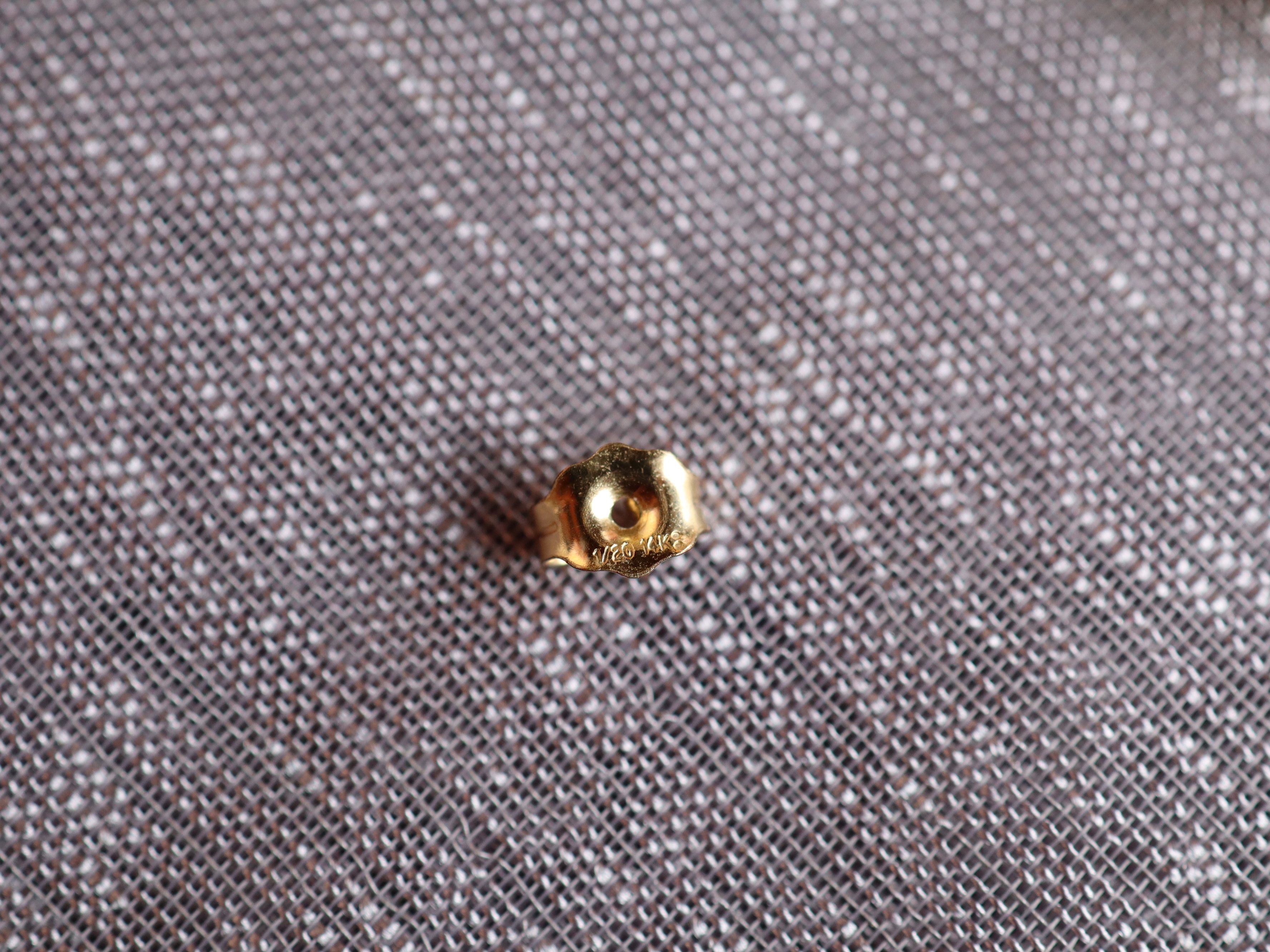 Garnet Earrings in 14ct Gold Plate