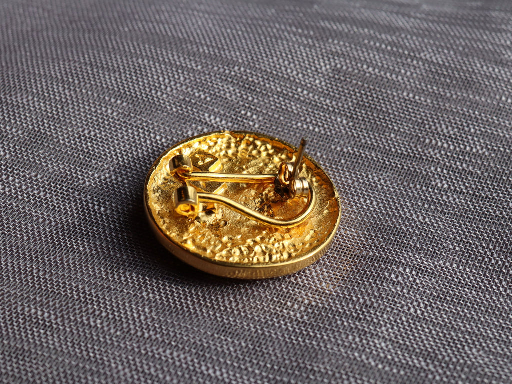 Garnet Earrings in 14ct Gold Plate