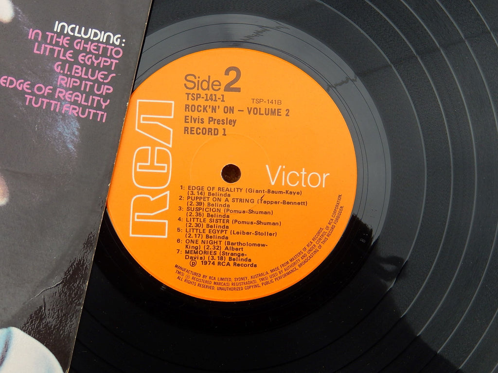 Elvis Record "Rock'n' On Volume 2" 1974