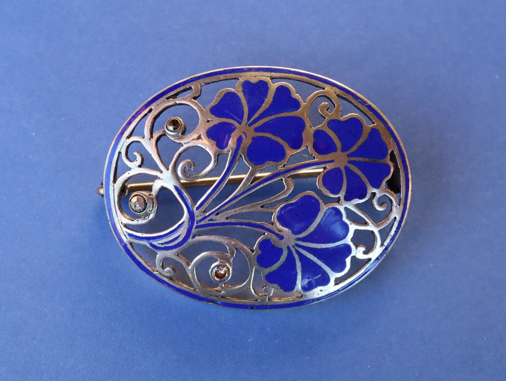 Continental Sterling Silver and Enamel