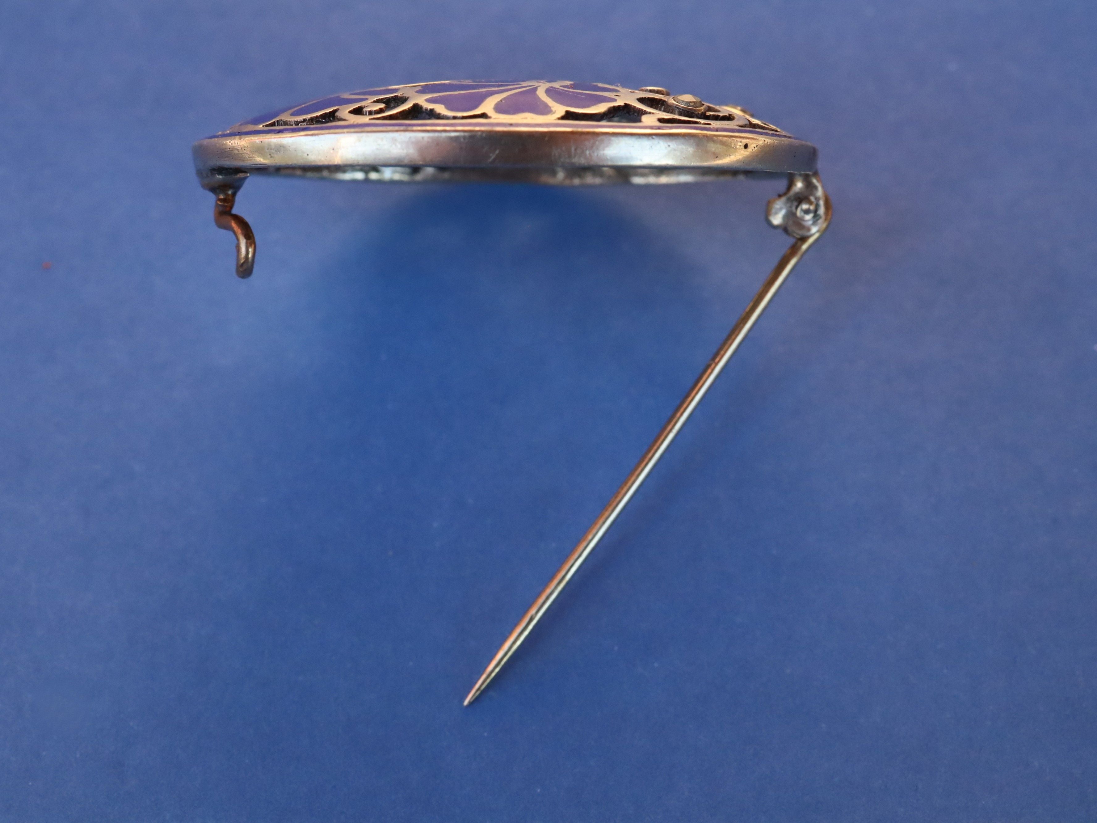 Continental Sterling Silver and Enamel