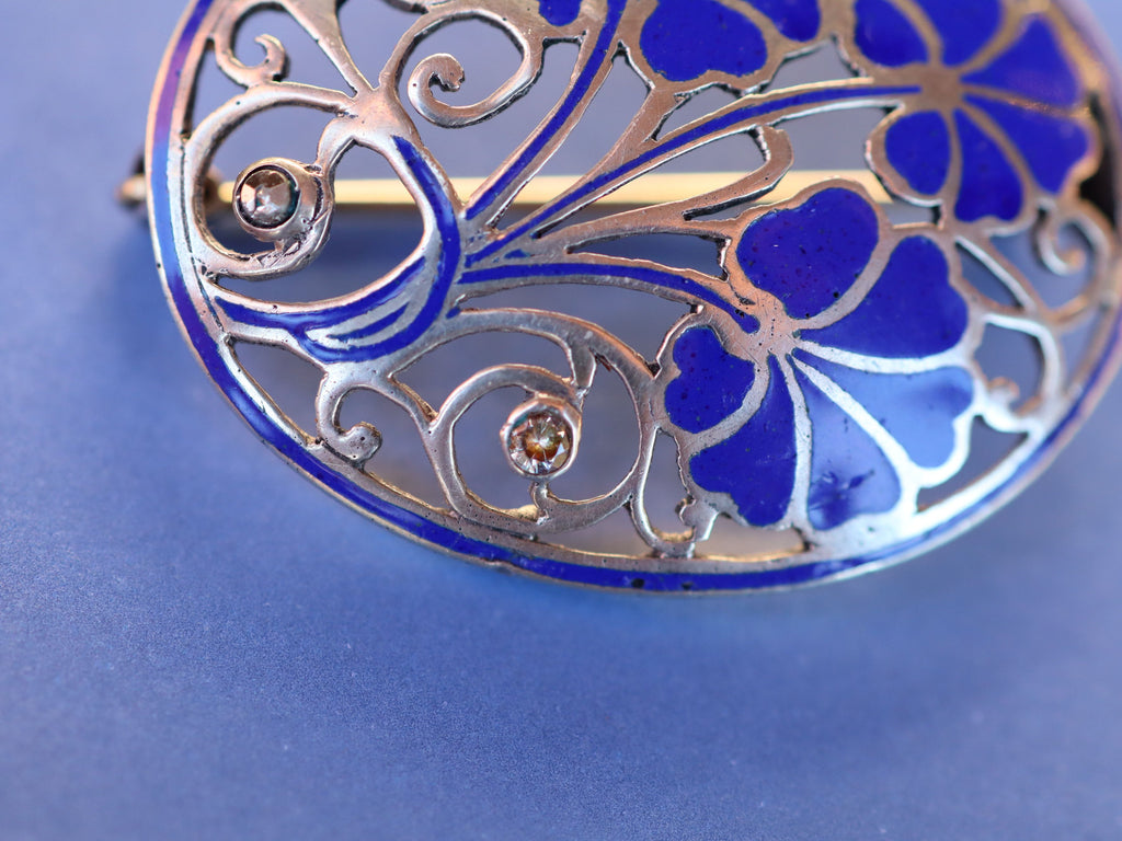 Continental Sterling Silver and Enamel
