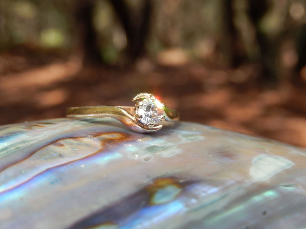Diamond Solitaire ring in 9ct