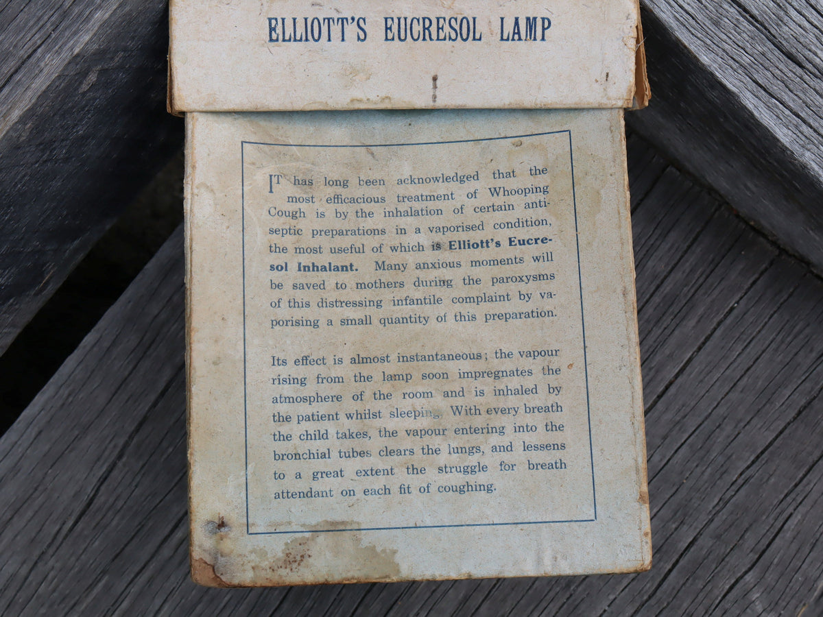 Elliot's Eucresol Lamp c.1900