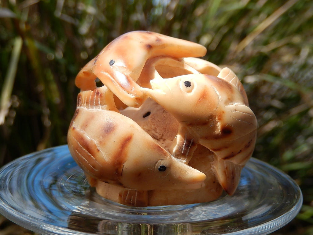 Carved Horn Sculpture
