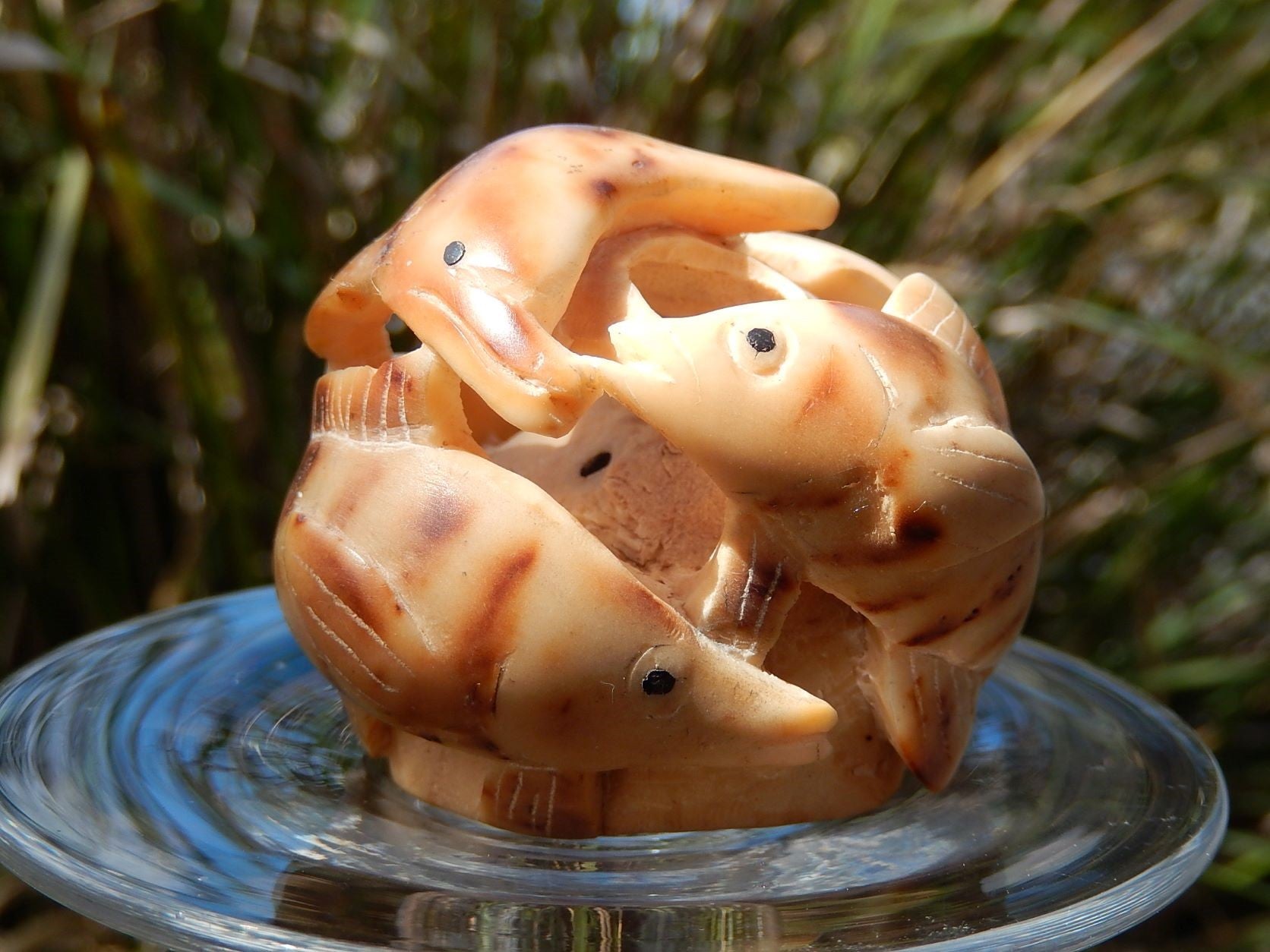 Carved Horn Sculpture
