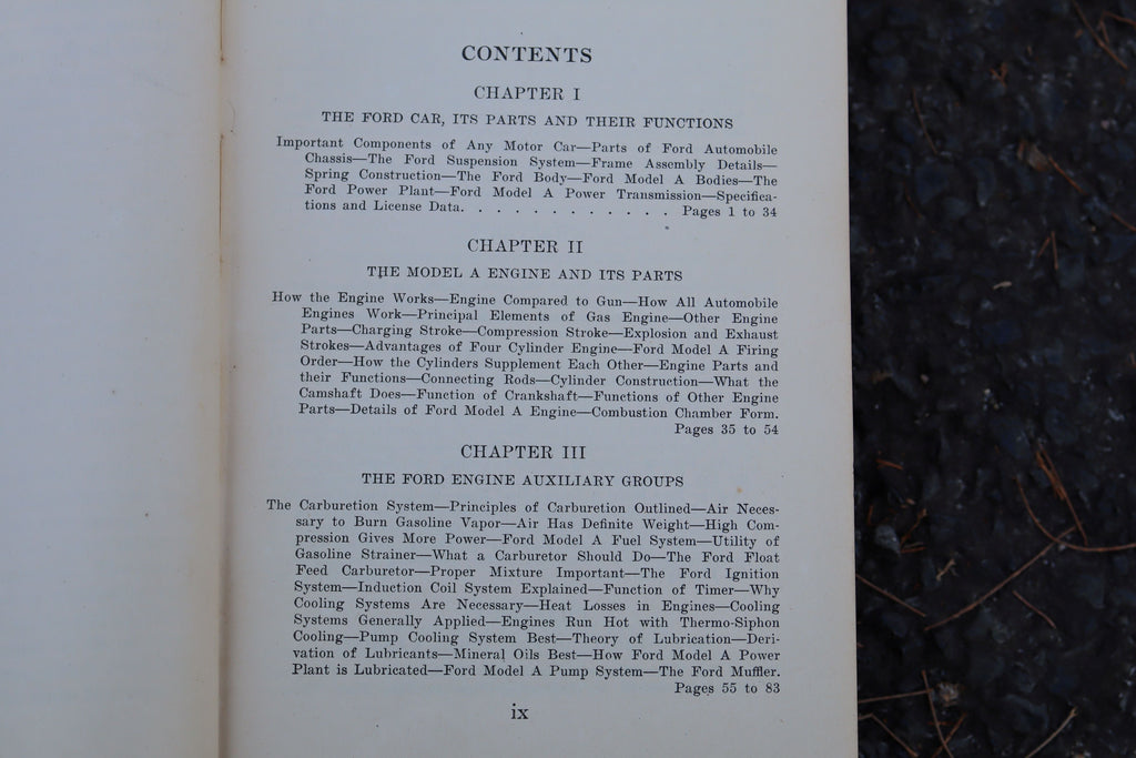 The Ford Model A Car, by Victor W Page