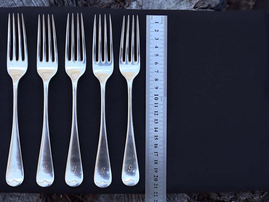 Set of 6 Sterling Silver Dinner Forks London 1913