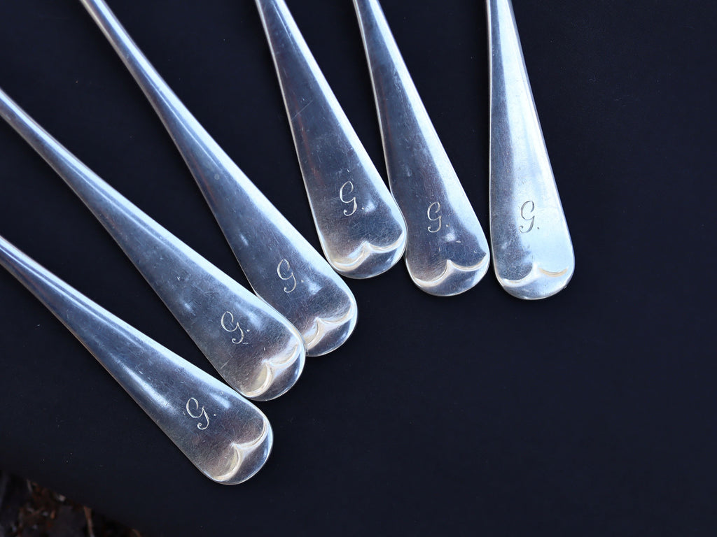 Set of 6 Sterling Silver Dinner Forks London 1913
