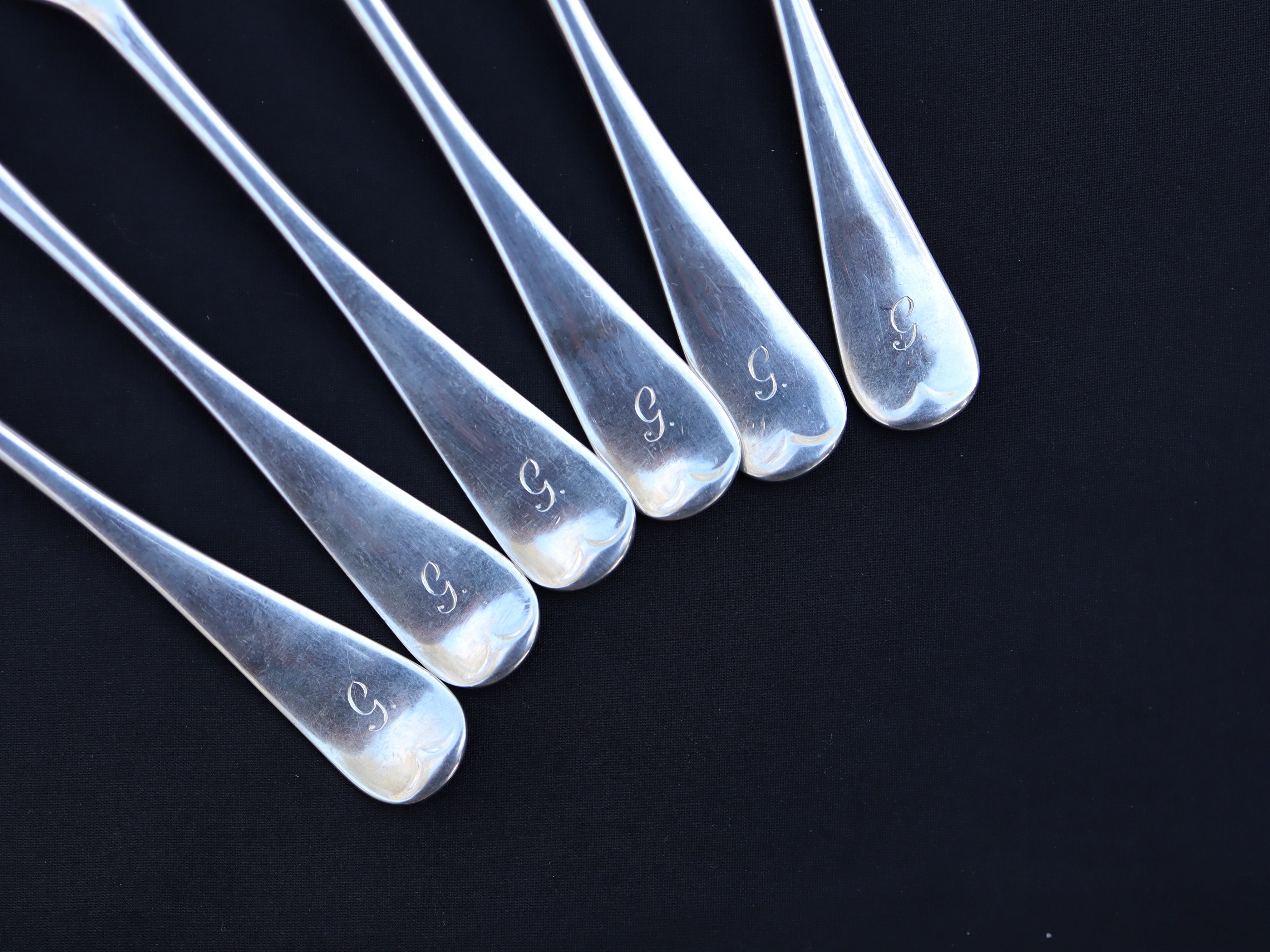 6 Sterling Silver Forks, London 1913 William Hutton & Sons