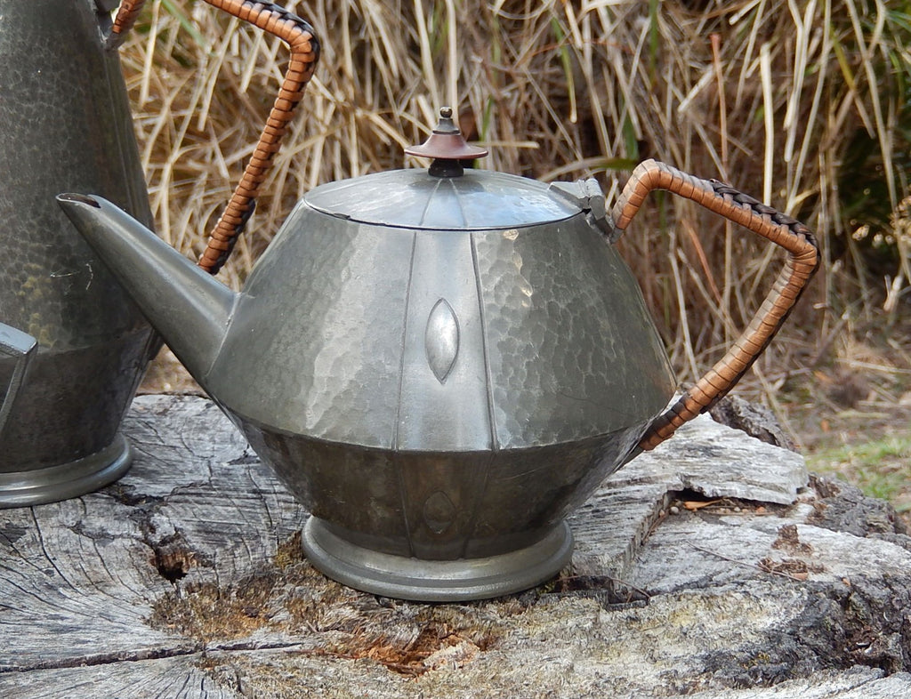 Art Deco Pewter Tea Set