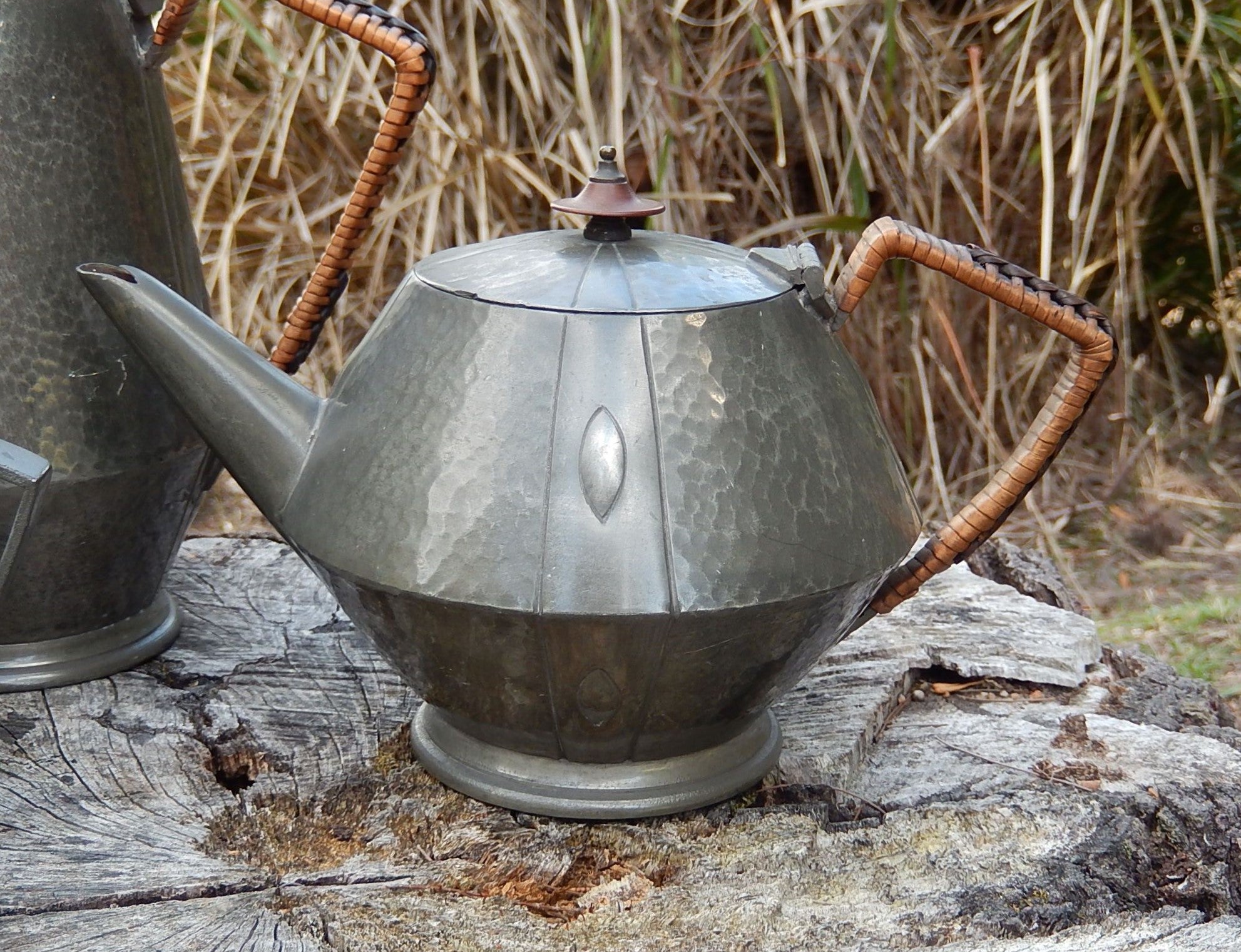 Art Deco Pewter Tea Set