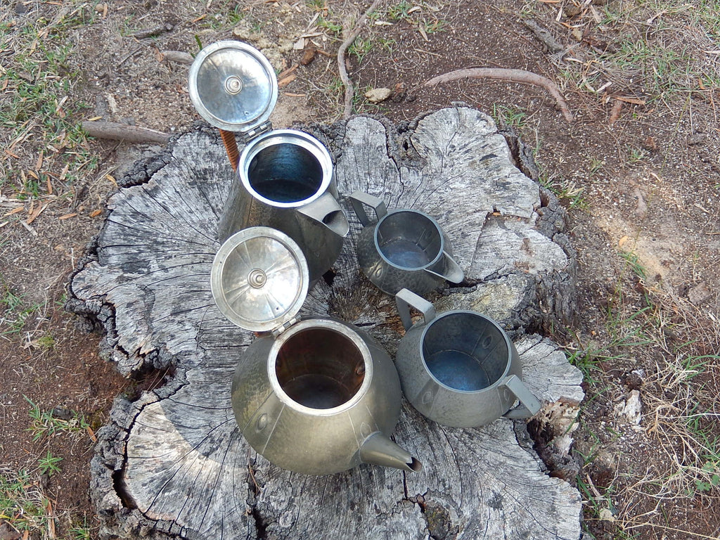 Art Deco Pewter Tea Set