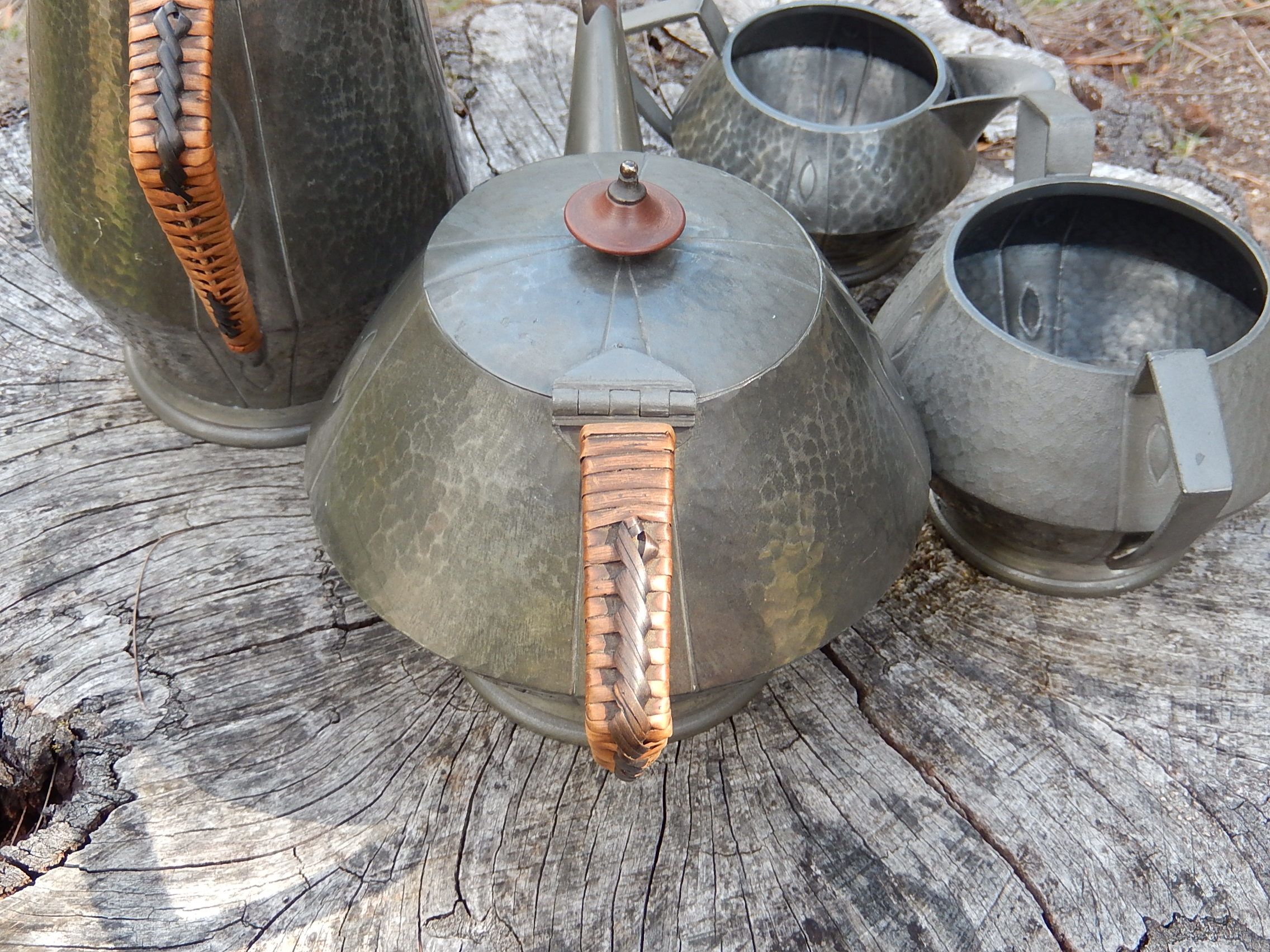 Art Deco Pewter Tea Set