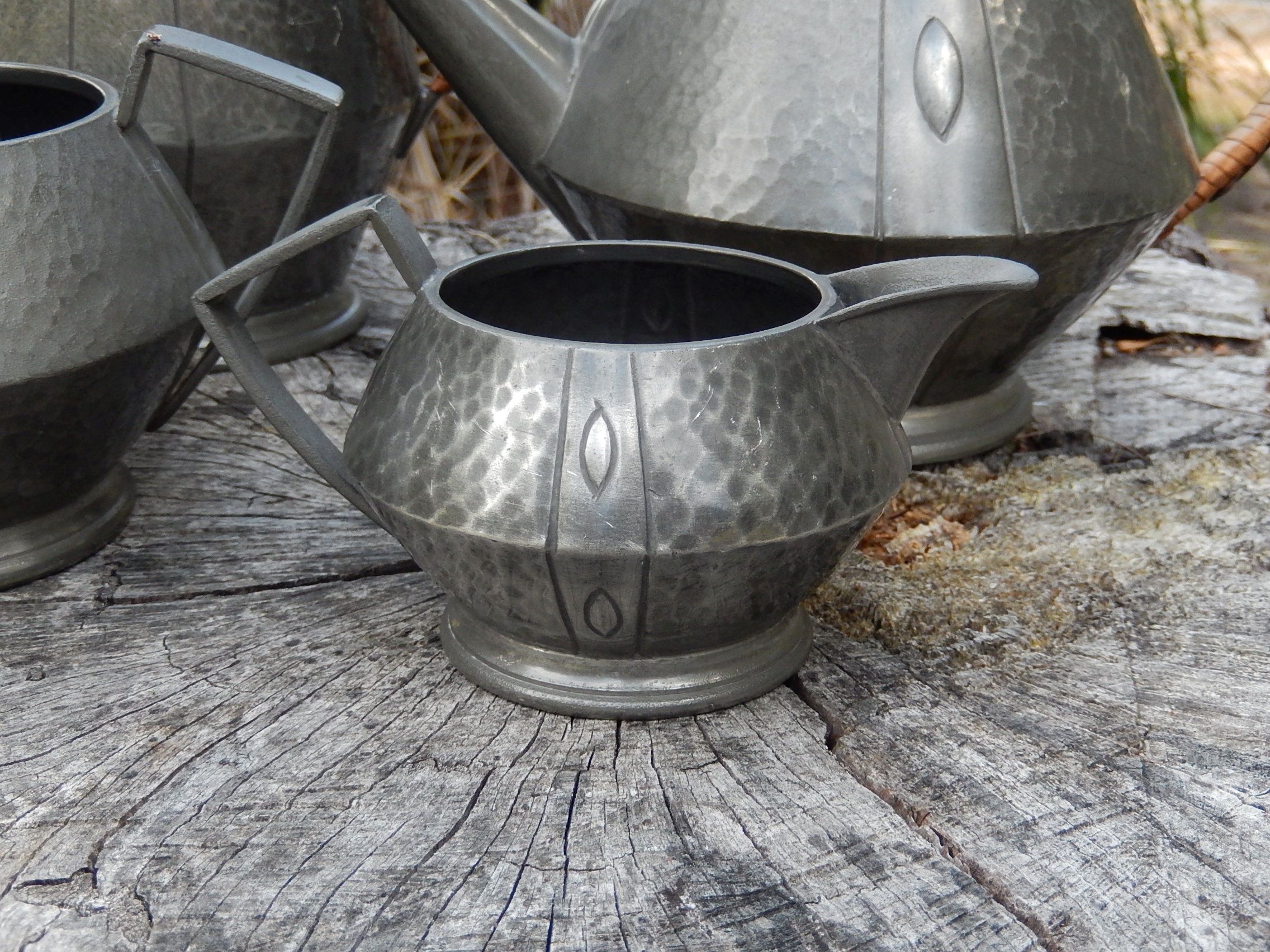 Art Deco Pewter Tea Set