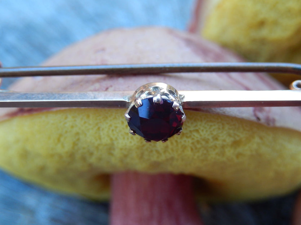 Garnet Brooch in 9ct