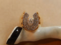 Diamond Horseshoe Ring in 12ct Gold