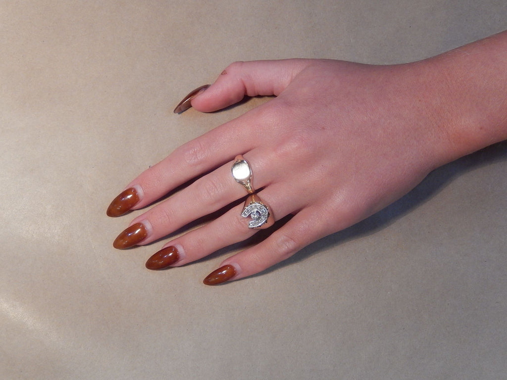 Diamond Horseshoe Ring in 12ct Gold
