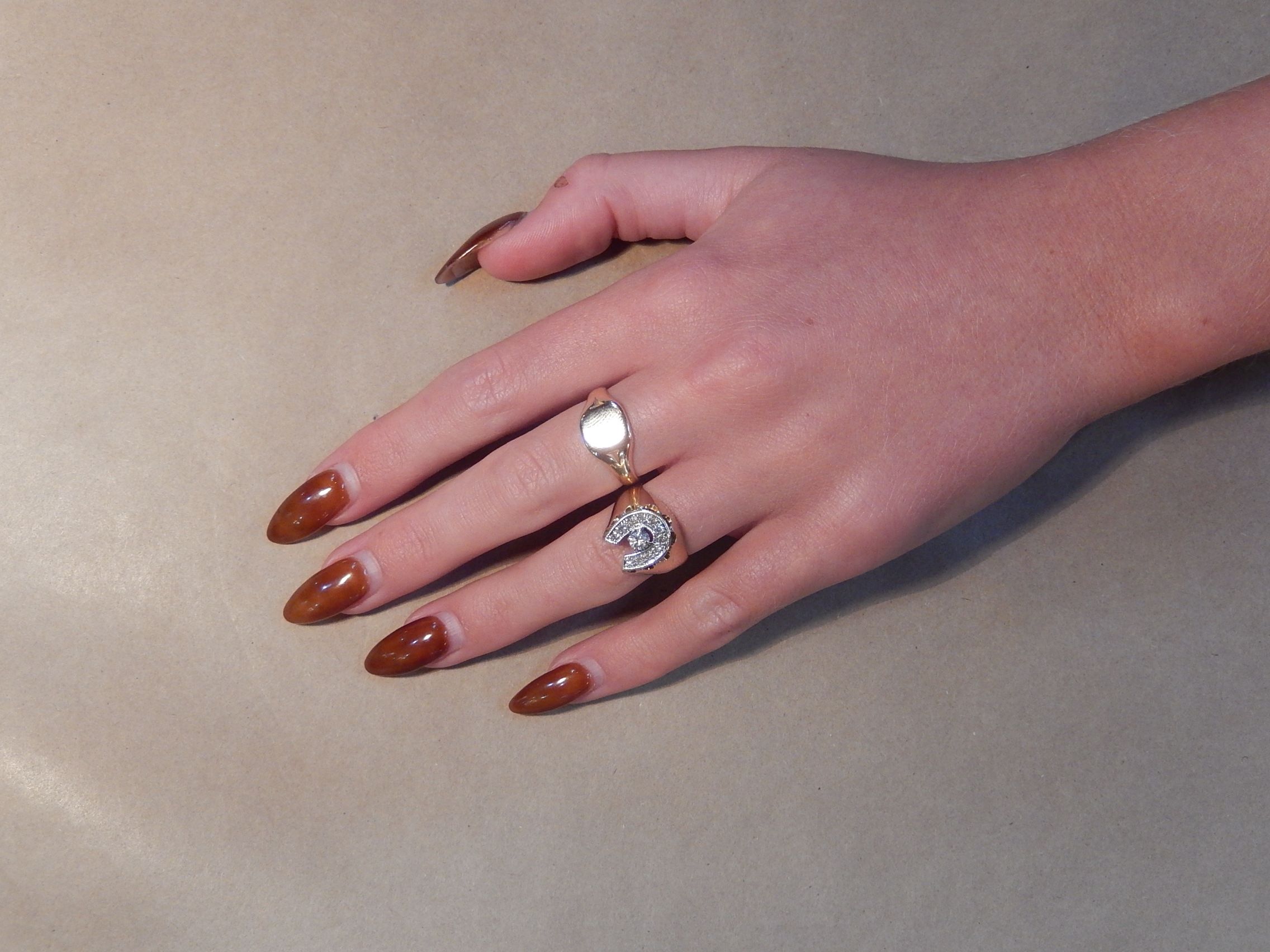 Diamond Horseshoe Ring in 12ct Gold