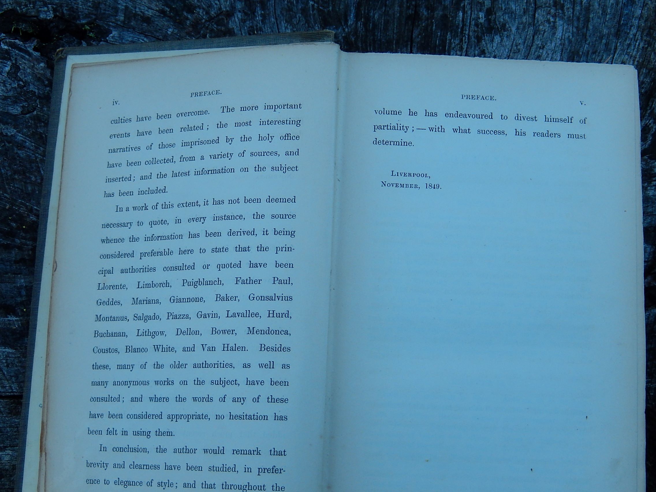 "History of the Inquisition from its establishment to the present time" Published in 1850