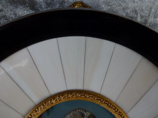 Hand Painted Ivory Framed Miniature Portrait c.1880