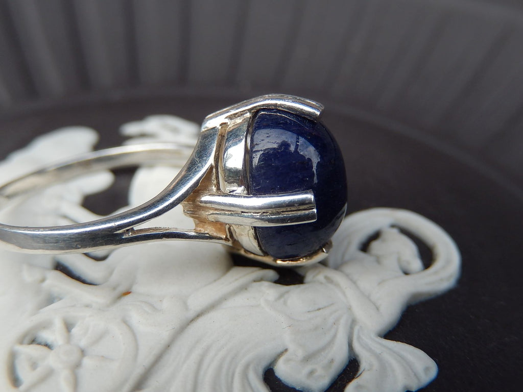 Jadeite and Sterling Ring