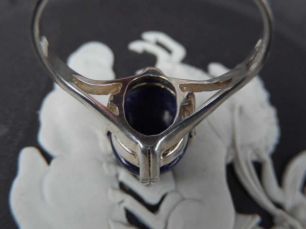 Jadeite and Sterling Ring