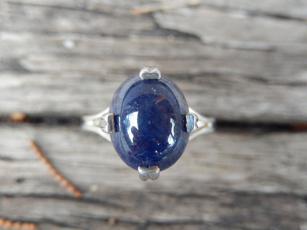 Jadeite and Sterling Ring