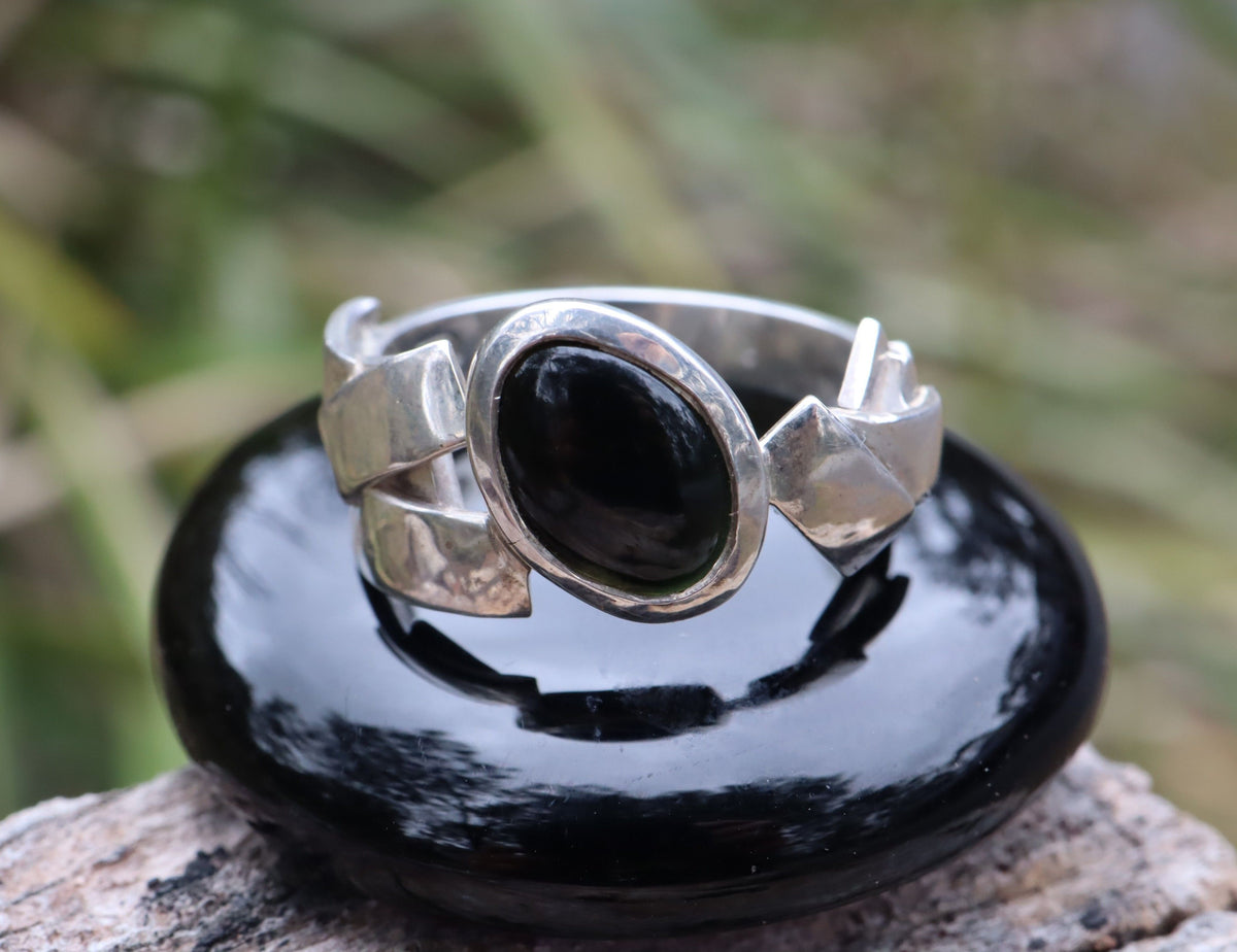 Black Jade in Sterling