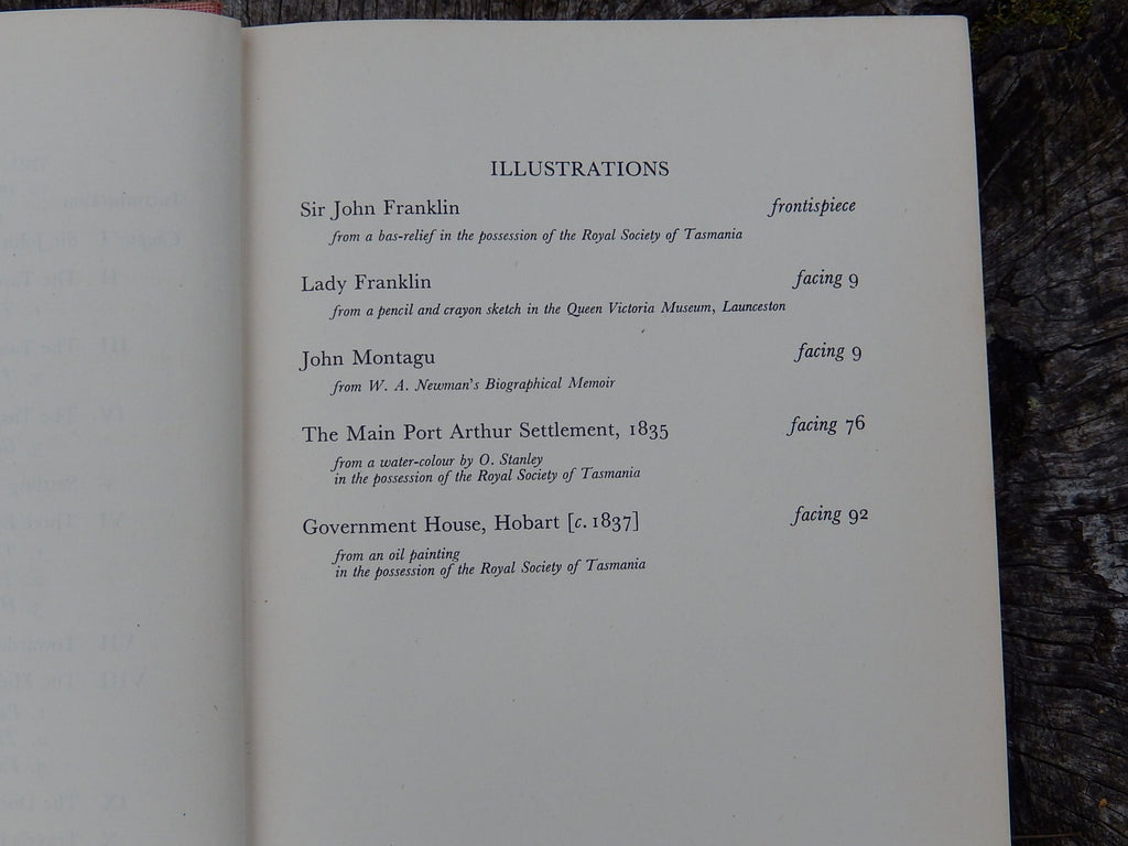 Vintage Book "Sir John Franklin in Tasmania 1837-1843" by Kathleen Fitzpatrick 1949