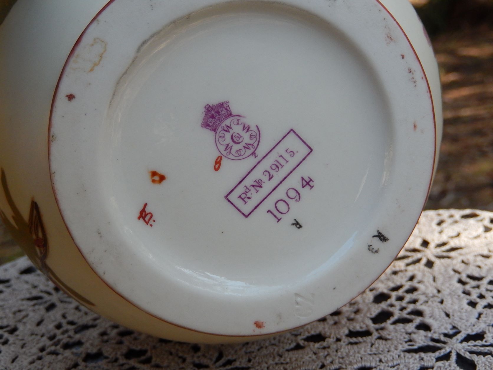 Royal Worcester Blush Ivory 1888