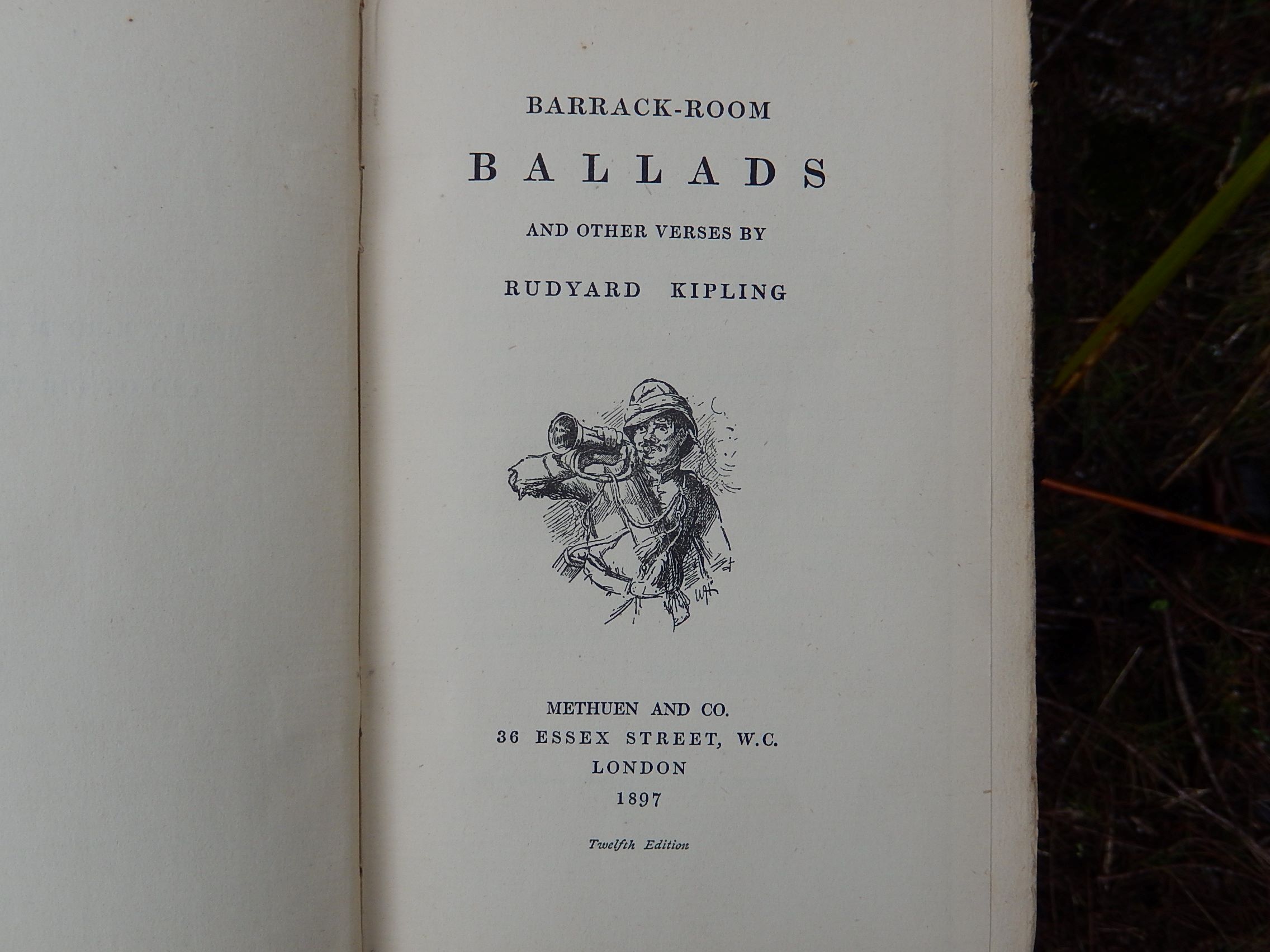 Barrack-Room Ballads' by Rudyard Kipling 1897