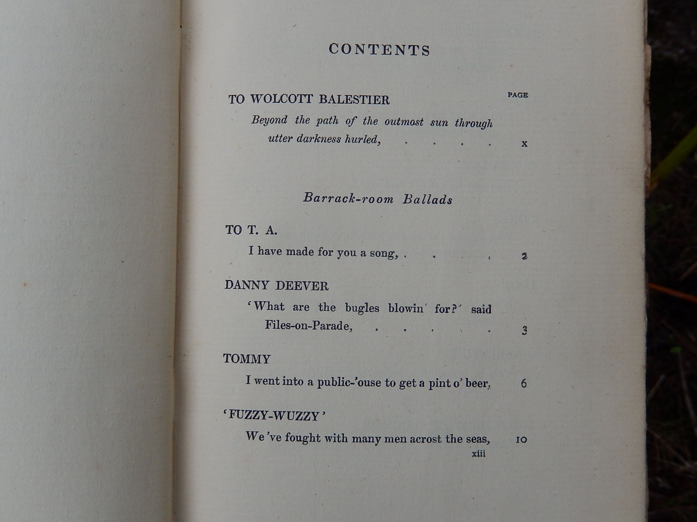 Barrack-Room Ballads' by Rudyard Kipling 1897