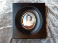 Signed Original Miniature Portrait On Tile c.1900