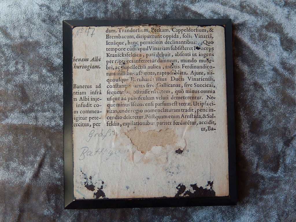 Signed Original Miniature Portrait On Tile c.1900