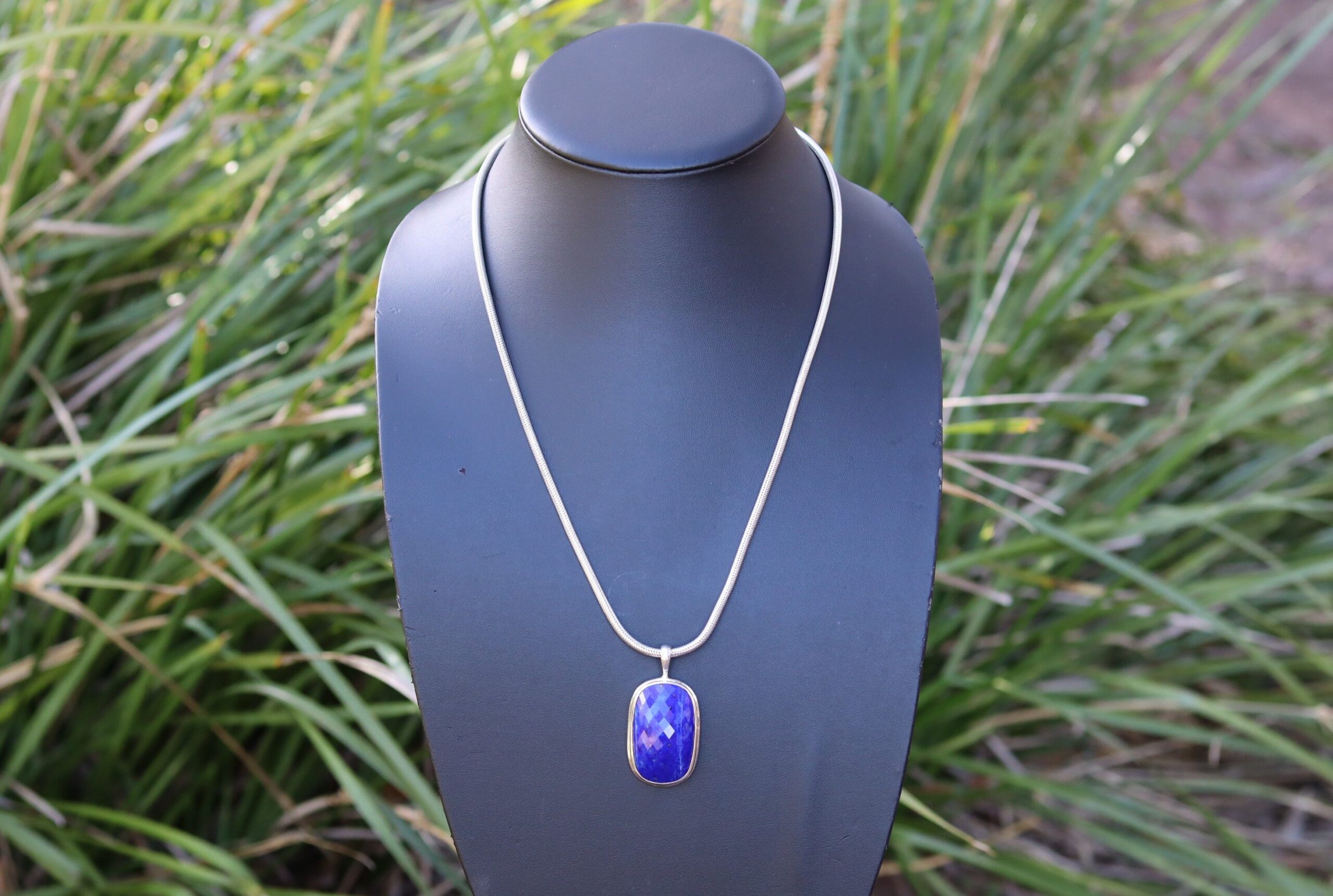 Lapis Lazuli Pendant in Sterling
