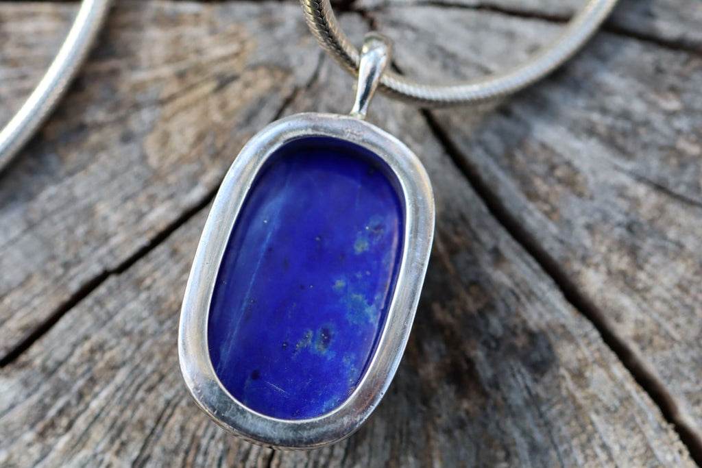 Lapis Lazuli Pendant in Sterling