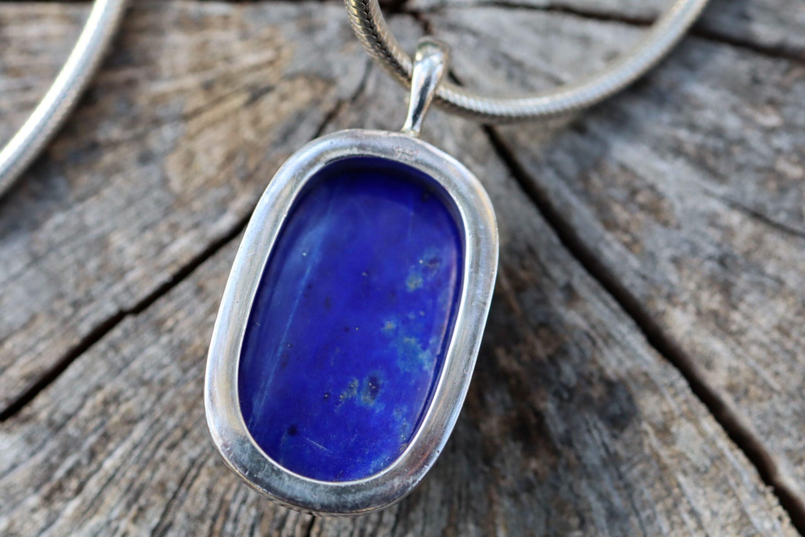 Lapis Lazuli Pendant in Sterling