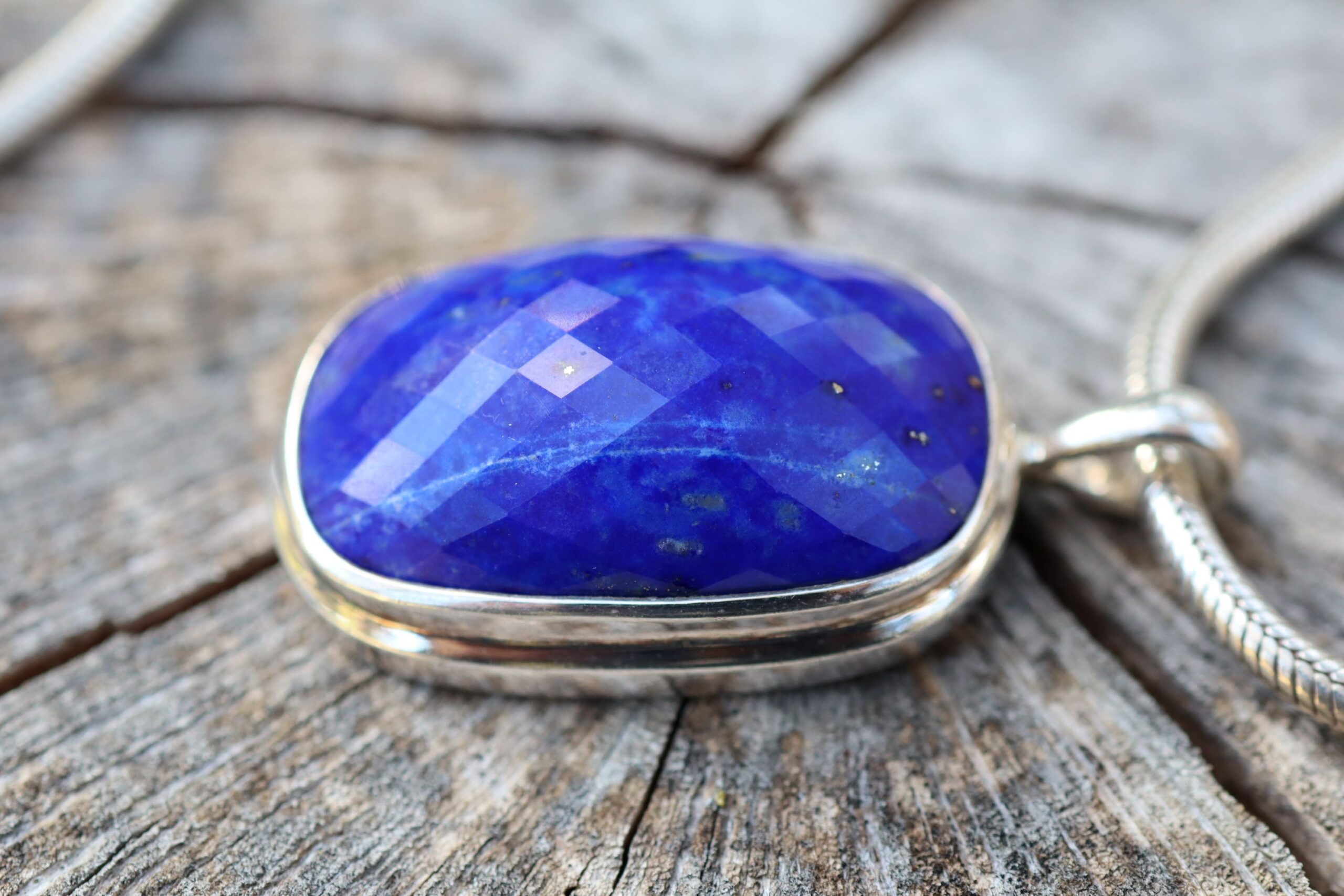 Lapis Lazuli Pendant in Sterling