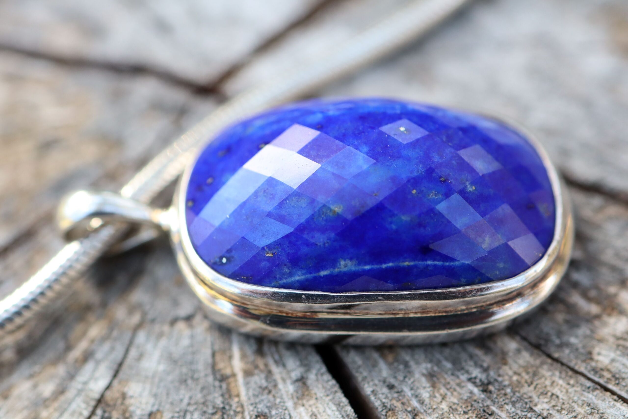 Lapis Lazuli Pendant in Sterling