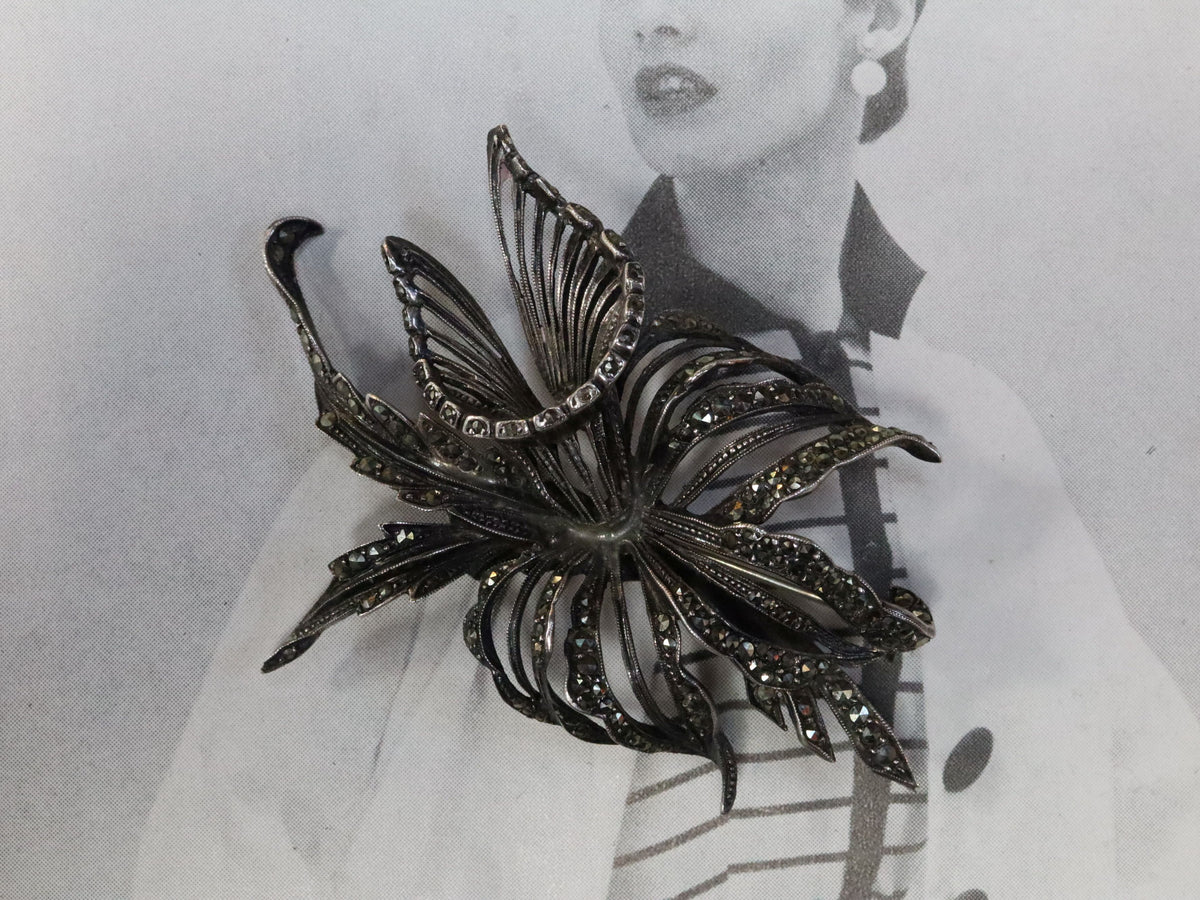 Marcasite Brooch in Sterling