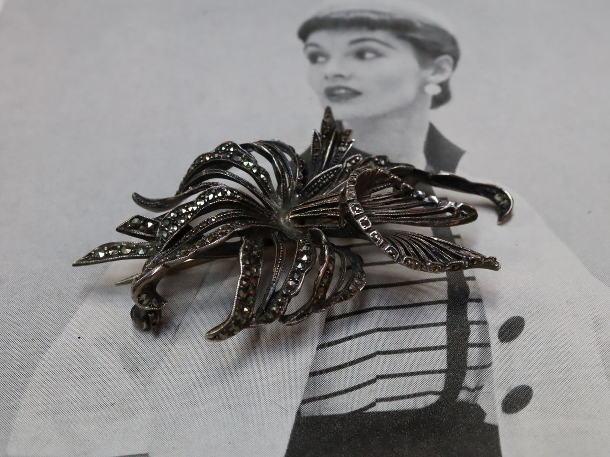 Marcasite Brooch in Sterling