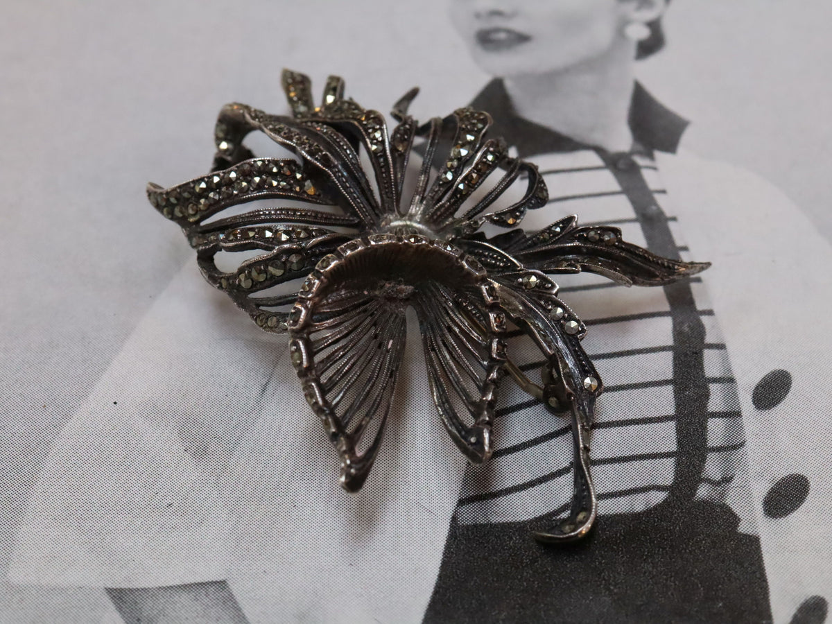 Marcasite Brooch in Sterling