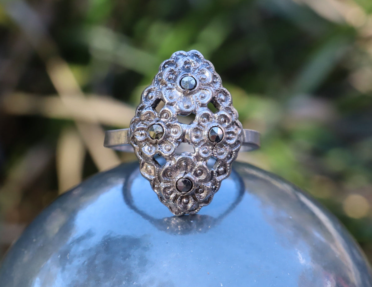 Marcasite Ring in Sterling Silver