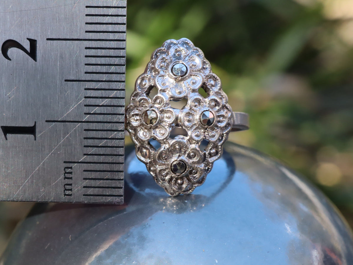 Marcasite Ring in Sterling Silver
